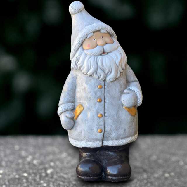 Stone Santa Claus Sculpture Concrete Christmas Decor Outdoor Figure Ornament Front Door Statue Lover Gift - image 1