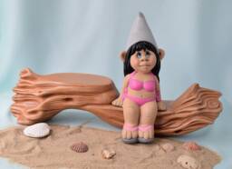 Gnome - Lake House Decor Beach Tropical Bathing Suit Girl Flip Flop Gonk - thumbnail 1