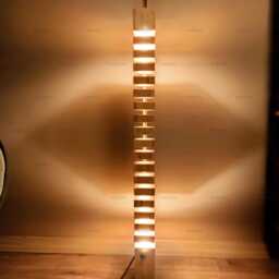 Echelon Handmade Wooden Floor Lamp Modern Rustic Home Decor - thumbnail 3