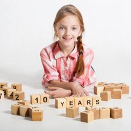 Wooden Age Blocks, Baby Months Kids Nursery Decor, Blocks For Photo Session, Wooden Toy, Eco Fiendly - thumbnail 3