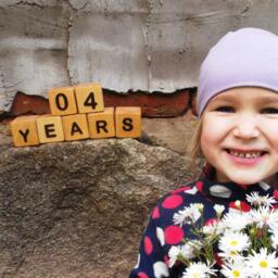 Wooden Age Blocks, Baby Months Kids Nursery Decor, Blocks For Photo Session, Wooden Toy, Eco Fiendly - thumbnail 4