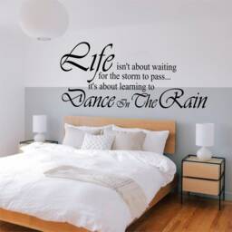 Waiting For The Storm To Pass - 0186 Wall Art Decal, Transfer, Mural, Sticker, 75 Colours, 5 Sizes, Interior Or Exterior Use , Easy Apply - thumbnail 1