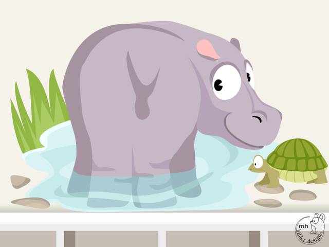 "Wall Sticker ""Hippo" - image 1