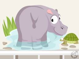 "Wall Sticker ""Hippo" - thumbnail 1