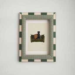 Black Labrador Print - Dogs On Chairs Collection 5x7 Inches/A5 A4 A3 - thumbnail 1