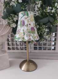 Beautiful Thistle & Wildflower Usb Rechargeable Table Lamp. Hand Decorated.cordless Lamp.portable