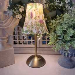 Beautiful Thistle & Wildflower Usb Rechargeable Table Lamp. Hand Decorated.cordless Lamp.portable - thumbnail 2