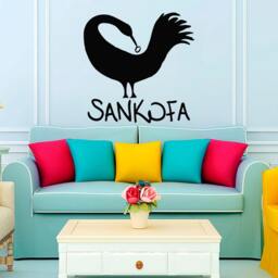 Wall Decals Sankofa Bird African Adinkra Decal Vinyl Sticker Home Decor Bedroom Interior Window Living Room Art Murals Chu1055 - thumbnail 1