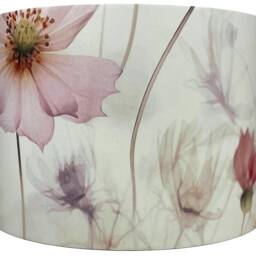 Floral Lampshade For Ceiling & Table Lamps - Pink Flower Botanical Light Shade - thumbnail 3