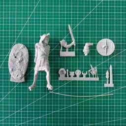 Roman Signifer Resin Model Kit - 1/24 75mm Unpainted Standard Bearer Miniature Diy Diorama - thumbnail 4
