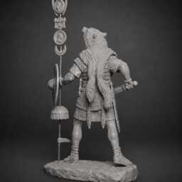 Roman Signifer Resin Model Kit - 1/24 75mm Unpainted Standard Bearer Miniature Diy Diorama - thumbnail 3