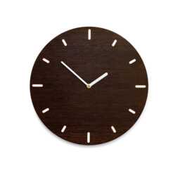 Small Wall Clock in Smoked Oak, Quiet, Quartz Movement, Modern Minimalist Clock, Home Accessory, Gift For Home, Office, Design - thumbnail 4
