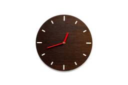 Small Wall Clock in Smoked Oak, Quiet, Quartz Movement, Modern Minimalist Clock, Home Accessory, Gift For Home, Office, Design