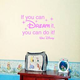 Dream It, Do It Vinyl Wall Decal, Nursery Kids Room Decor - thumbnail 3