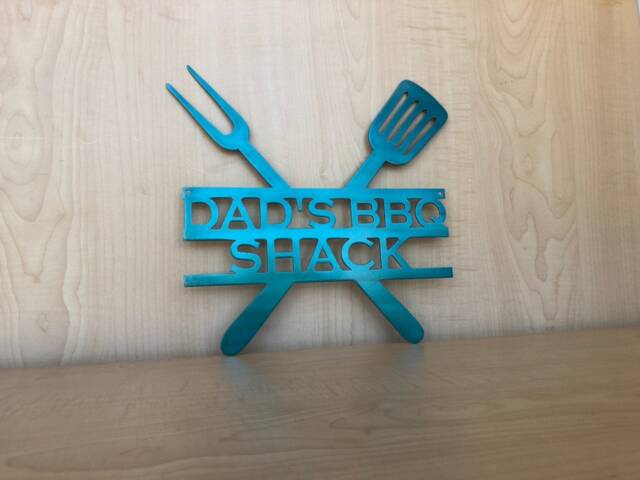 Personalized Bbq Grill Metal Wall Art Smoker Outdoor Decor - image 1