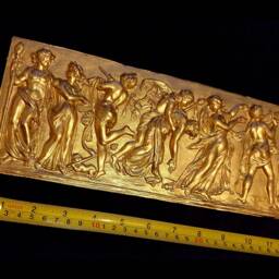 Gilt Or White French Style Decorative Wall Furniture Moulding Plaque Pediment Frame Plastic Decoration - thumbnail 2