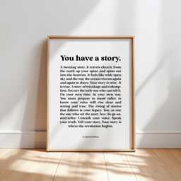 Writer Inspirational Quote Art Print, Bookish Literary Home Decor - thumbnail 1