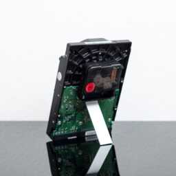 Gamer Christmas Gift, Recycled Hard Drive Desk Clock, Tech Engineer Decor, Unique Home Accent For Him - thumbnail 4