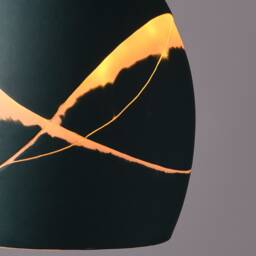 Neptune Green Wave Porcelain Pendant Wall Lamp - thumbnail 3