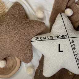 star Pillow - Decorative Pillows Teddy Boucle Room Decor Plush Living Or Nursery - thumbnail 4