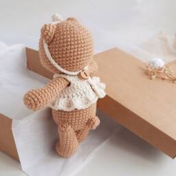 New Baby Girl Gift Basket Baby Shower Box For Newborn Bear Toddler Toys - thumbnail 3