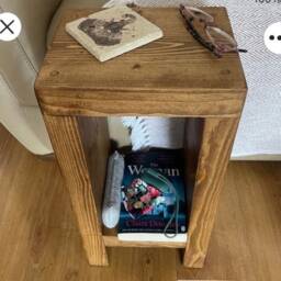 Rustic Bedside Table - Small Nightstand - thumbnail 4