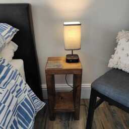 Rustic Bedside Table - Small Nightstand - thumbnail 3