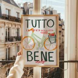 All Good Print, Print Wall Art, Italian Art Prints, Home Decor, Colourful Inspo, Unframed - thumbnail 3