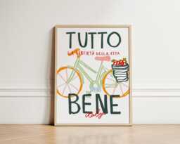 All Good Print, Print Wall Art, Italian Art Prints, Home Decor, Colourful Inspo, Unframed - thumbnail 1