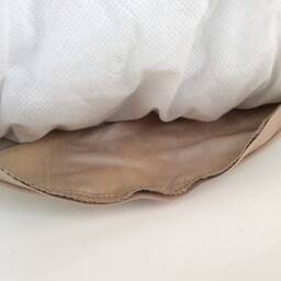 Blue/Tan-Light Gold Decorative Throw Pillow Cover, Cushion Covers, Designer Boho Accent Pillows, Silk Floral Embroidered Boutique Pillow - thumbnail 4