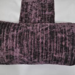 Dark Purple Chenille Upholstery Fabric Hanging Armchair Sofa Headrest Bolster Cushion With Inner Pad - thumbnail 2