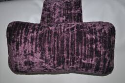 Dark Purple Chenille Upholstery Fabric Hanging Armchair Sofa Headrest Bolster Cushion With Inner Pad
