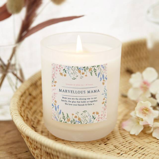 Mother's Day Gift - Marvellous Mama Personalised Candle- Gifts - image 1