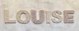 Chunky Floral Wall Letters - Nursery Art Kids Decor Neutral Personalised For Wedding & Gifts - thumbnail 2