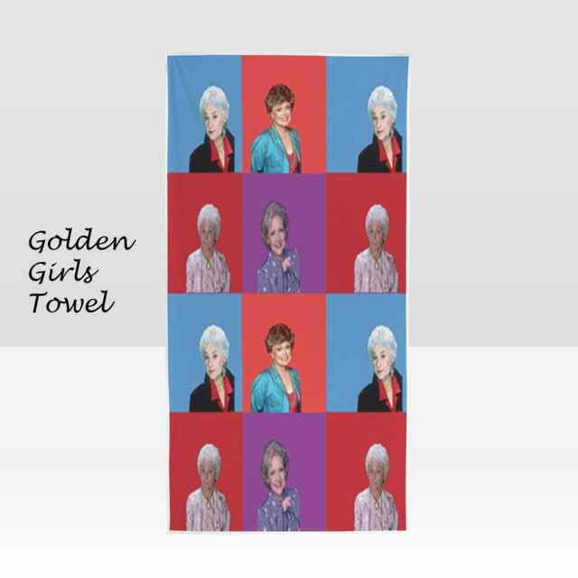 Golden Girls Beach Towel, Towel, 80S, Girls, 80S Tv, Face Towels, Home, Cult - image 1
