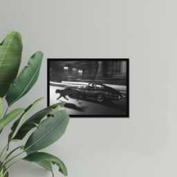 Vintage Classic Car Print, Porsche 911 Cheetah Coast, Fine Art Photography Wall Art, Museum Quality Black & White Poster - thumbnail 3
