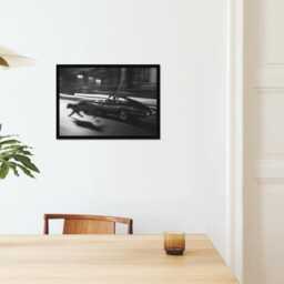 Vintage Classic Car Print, Porsche 911 Cheetah Coast, Fine Art Photography Wall Art, Museum Quality Black & White Poster - thumbnail 2