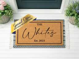Personalised Family Doormat - Thoughtful New Home Gift - thumbnail 1