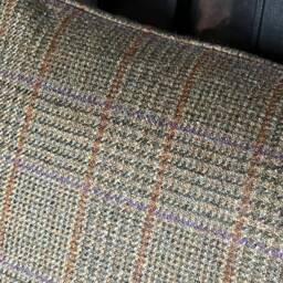1332. Traditional Green Check Tweed Cushion Cover, 100% Wool, Various Sizes - thumbnail 3