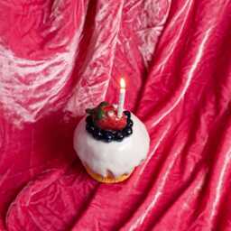Handmade Ceramic Strawberry Cupcake Candleholder Glazed Googly Eyes Tongue Fruit Dessert Berry Blueberry Frosting - thumbnail 3