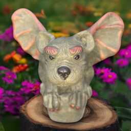 Large Flying Bat Statue Concrete Decor Gothic Garden Sculpture Spooky Outdoor Ornament Handmade Figurine Bat Lover Gift Yard Art - thumbnail 3