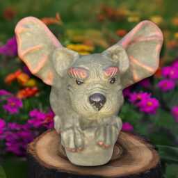 Large Flying Bat Statue Concrete Decor Gothic Garden Sculpture Spooky Outdoor Ornament Handmade Figurine Bat Lover Gift Yard Art - thumbnail 1
