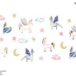 Unicorn & Dragon Stickaround Wall Stickers, Decal, Decal - thumbnail 2