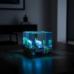 Axolotl Resin Night Light Aquarium Led Desk Lamp - thumbnail 2