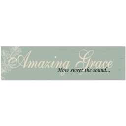 Amazing Grace Sign - Christian Wall Decor Inspirational Scripture Art - thumbnail 1