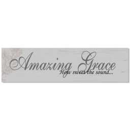 Amazing Grace Sign - Christian Wall Decor Inspirational Scripture Art - thumbnail 2
