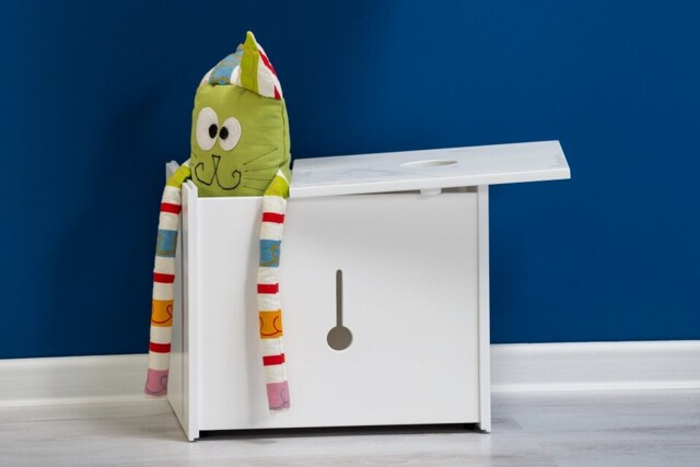 Montessori Beech Wood Toy Box Multifunctional Storage - image 1