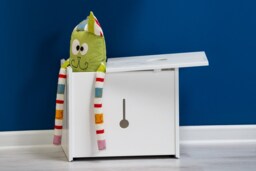Montessori Beech Wood Toy Box Multifunctional Storage