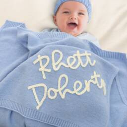 Embroidered Baby Blanket, Baby Blanket, Personalized Name, Newborn Gift, Custom 3D Stroller Shower Gift, Baby Gift - thumbnail 3