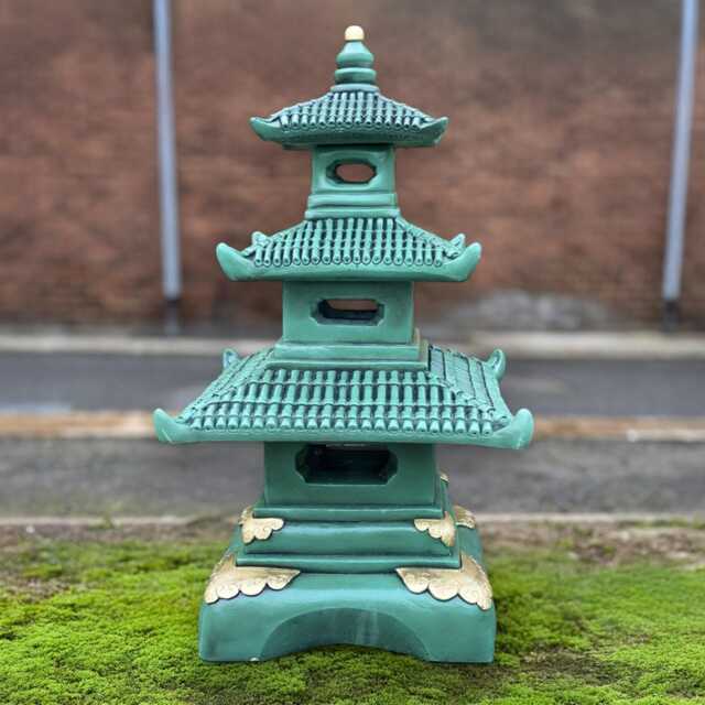 Concrete Massive Pagoda Statue Chinese Garden Lantern Figure Asian Zen Art Sculpture Stone Outdoor Decor Cement Yard Gift - image 1